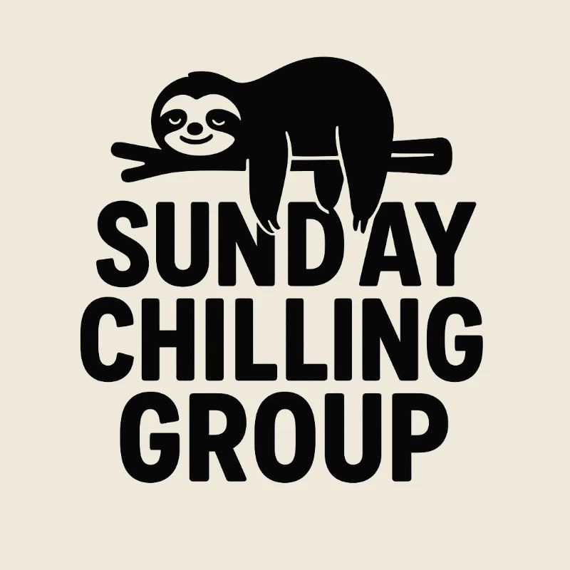 Sunday Chilling Group Funny Sloth