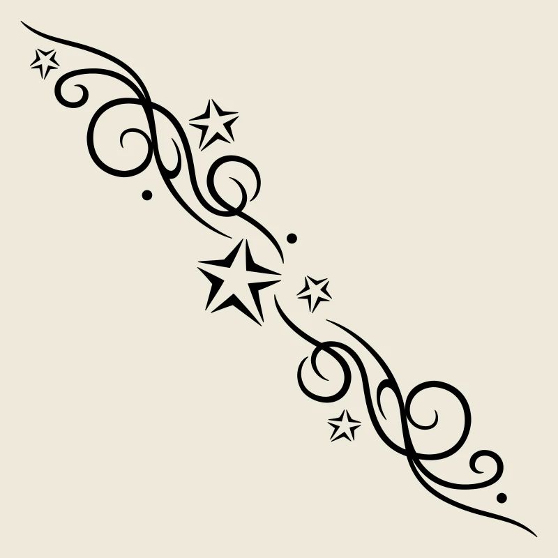 Star Ornament Tattoo Style