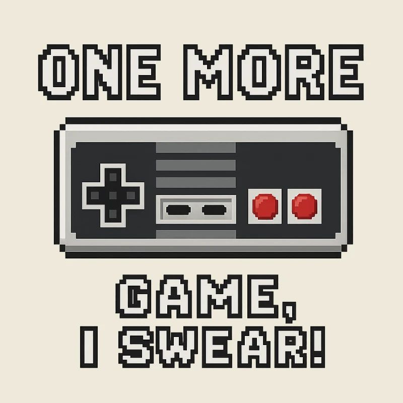 Retro Gaming Zitat Design
