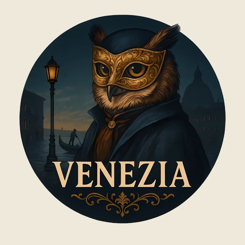 Owl – Venice Masquerade Ball Souvenir Design