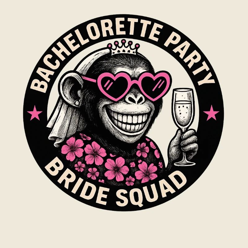 Bachelorette - Bachelorette Monkey Bridal Team Design