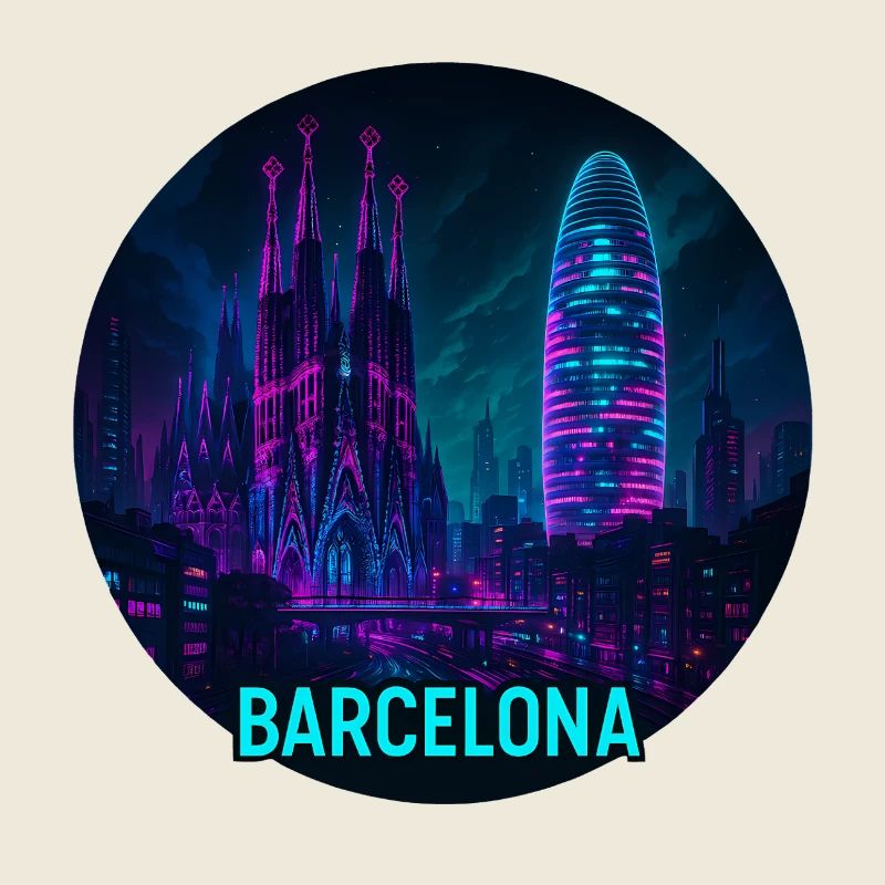 Barcelone Souvenir Cyberpunk