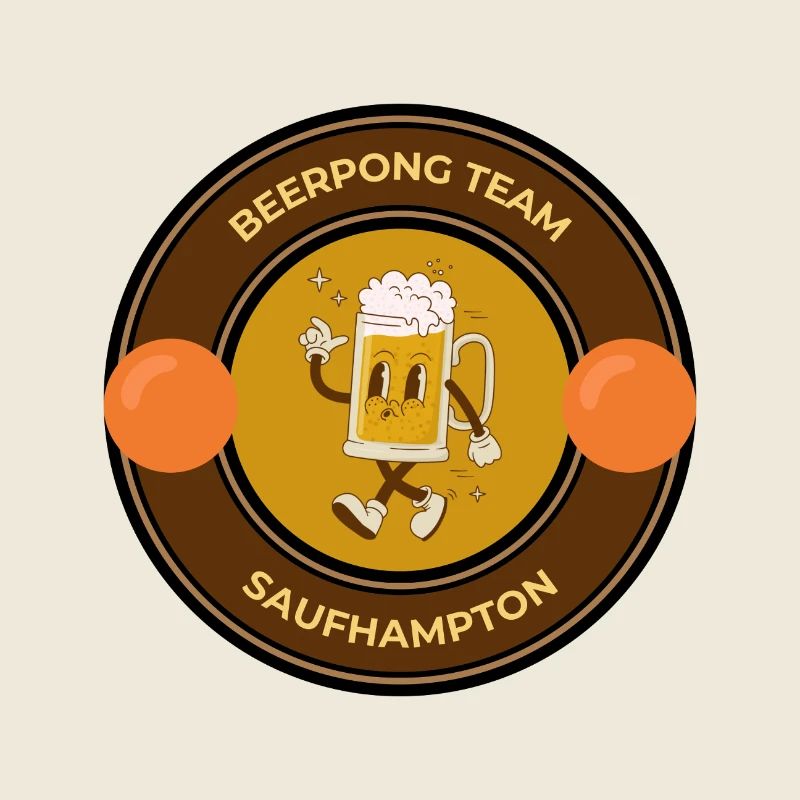 Beer Pong Logo de l’équipe Saufhampton