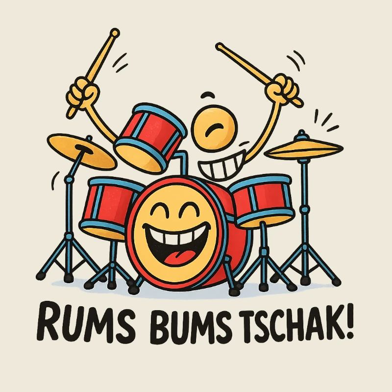 Energiegeladener Trommel-Drummer