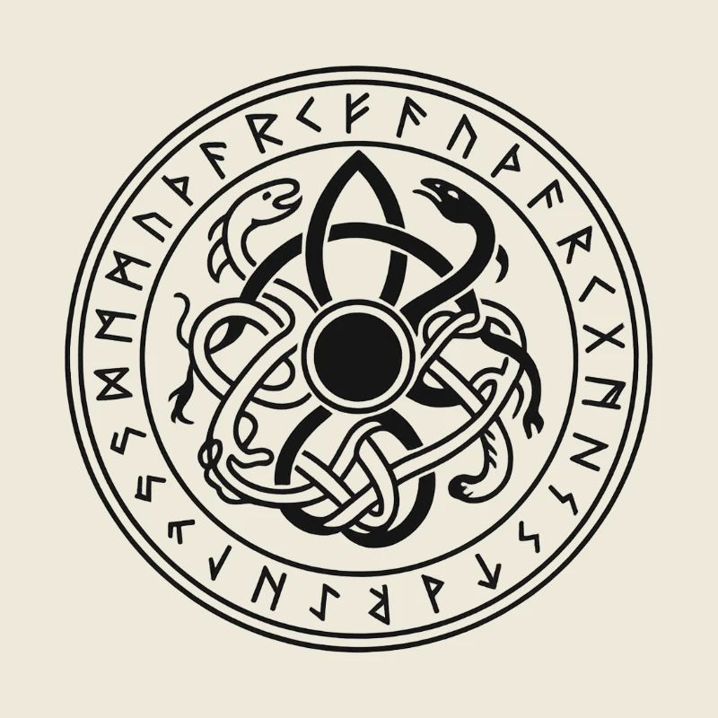 VK Viking Emblem – Norse Rune Design