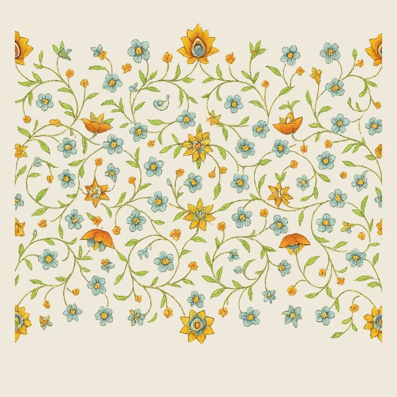 Persian Mandala Pattern – Golden Minimalist