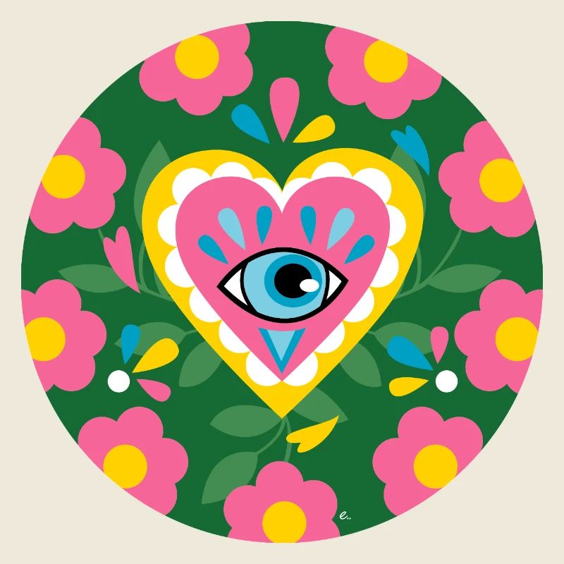 Mystical Flowered Heart