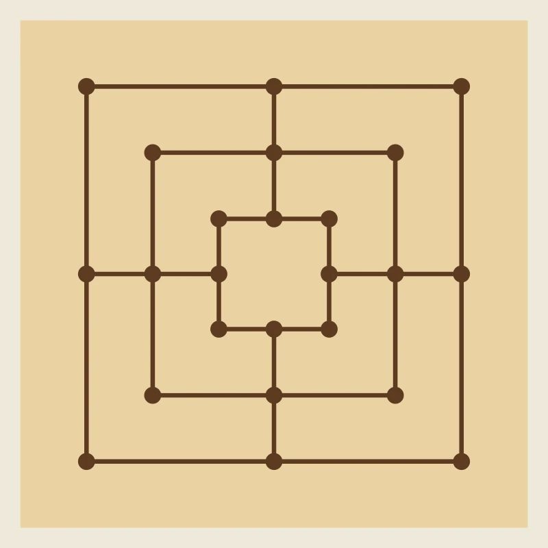 Mill Game Board