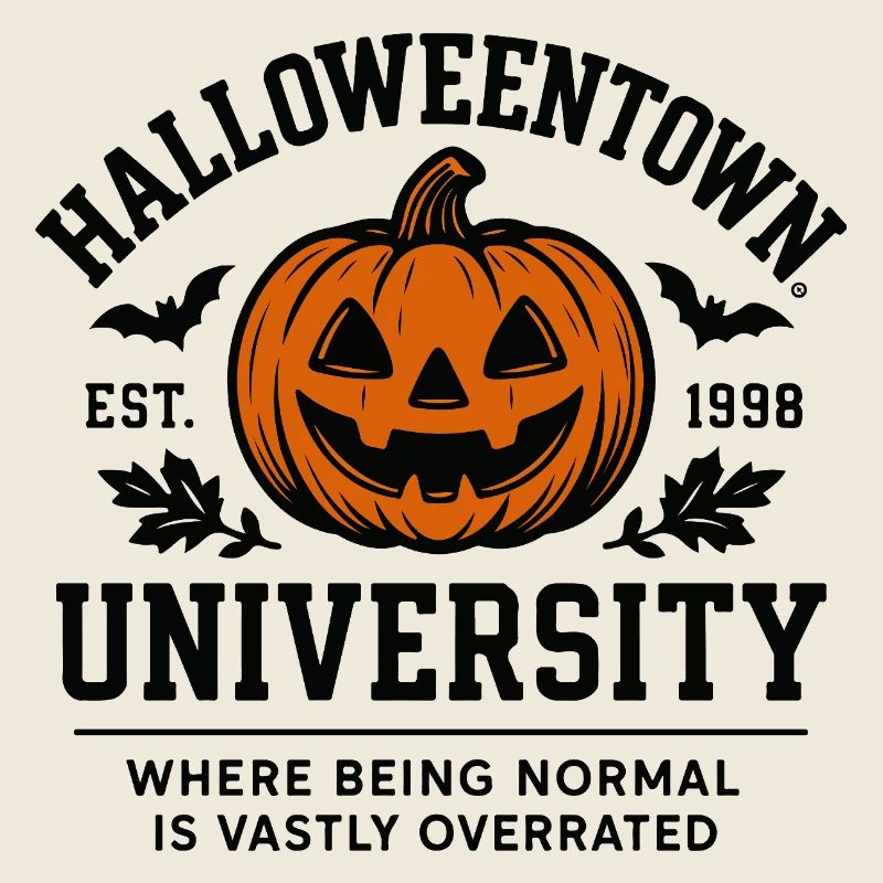 Halloweentown University - Halloween Design Motif