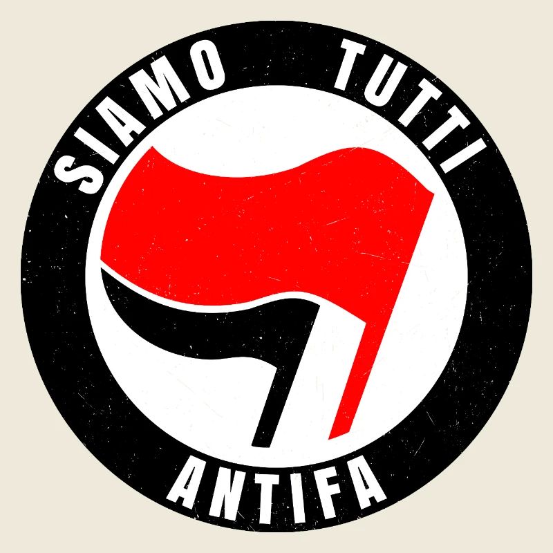 Siamo Tutti Antifa Antifascism Flag Icon