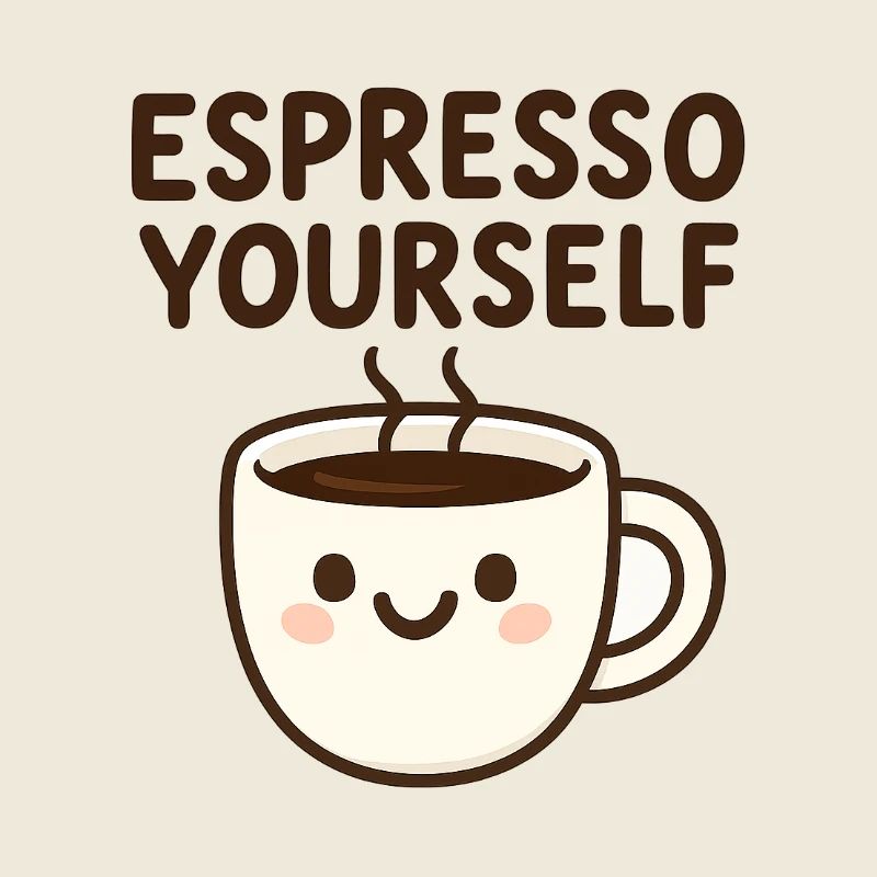 Cute Kawaii Coffee Mug Design
