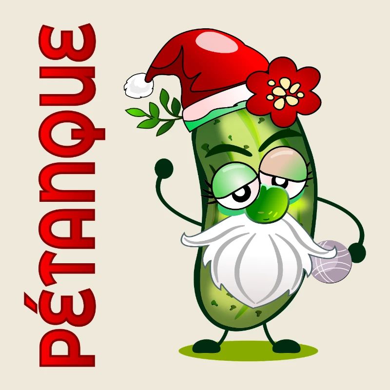 Noël pétanque Boule Cornichons