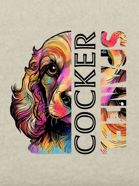 Farbenfroher Cocker Spaniel