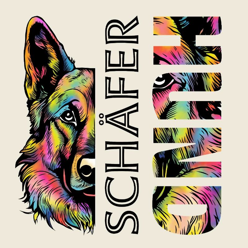 Berger allemand coloré