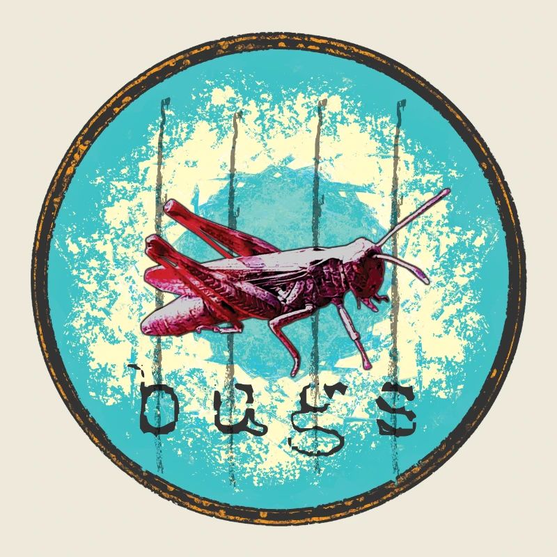 Jungle Grasses and Crickets Illustration