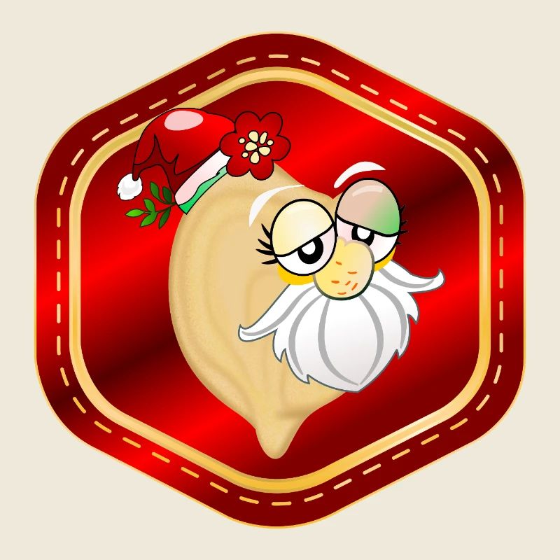 Funny Santa Christmas Chickpeas