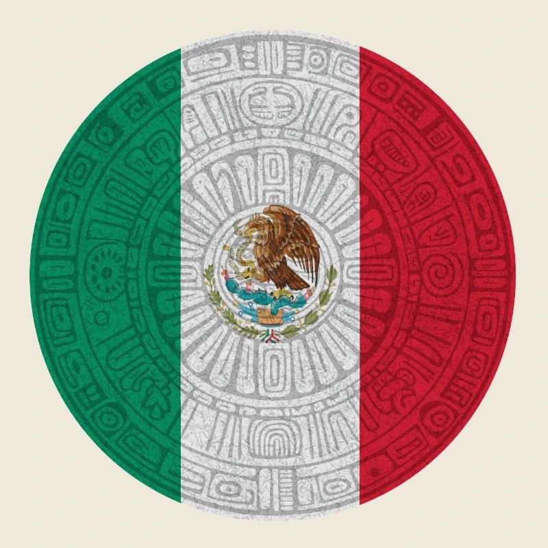 Drapeau mexicain style piétinement