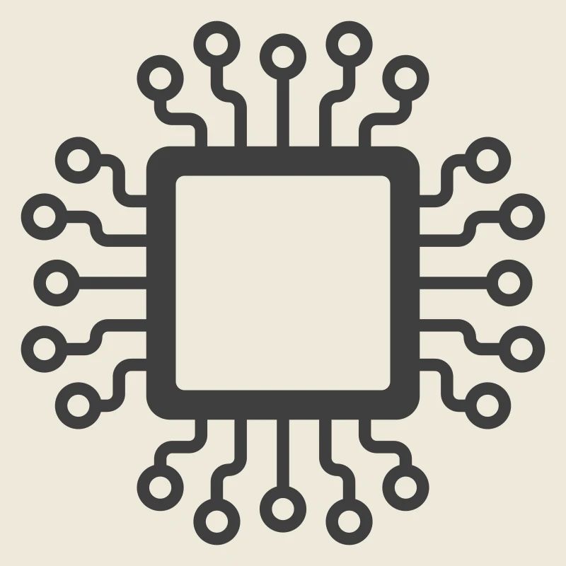 Microchip Circuit Icon Logo