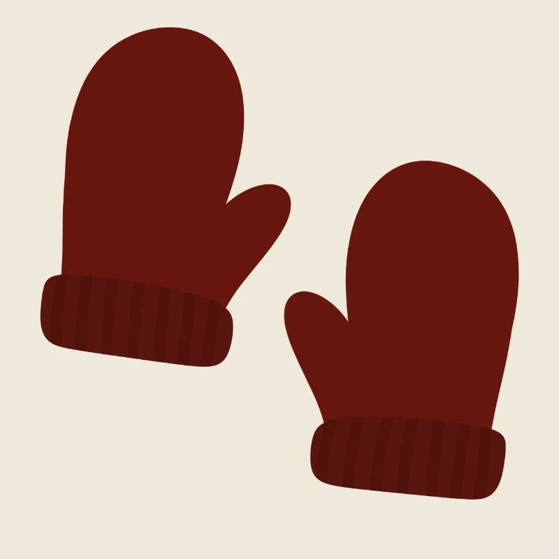 Illustration de mitaines d’hiver confortables