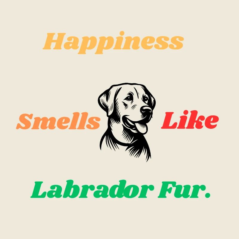 Citation sur le bonheur de la fourrure de Labrador