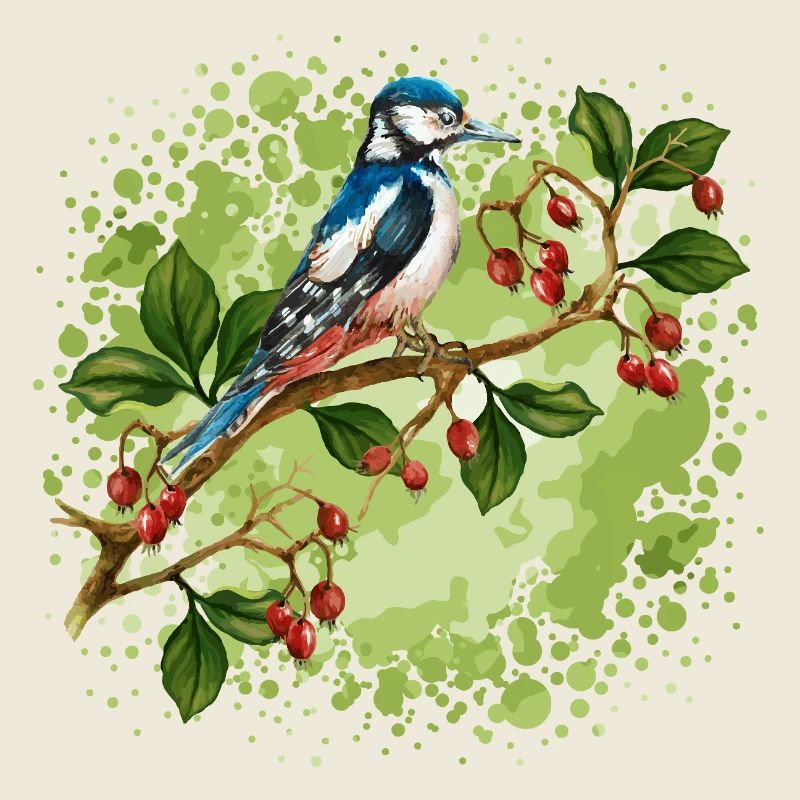 Bunter Vogel