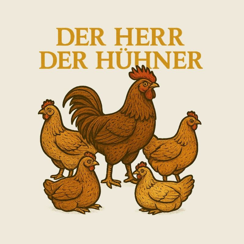 Der Herr Der Hühner Illustration