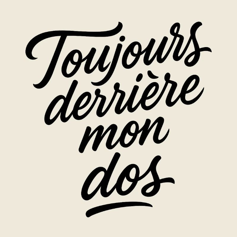 Toujours derrière mon dos