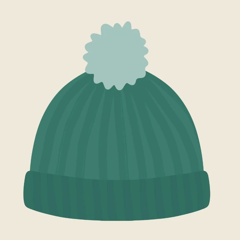 Knit Beanie with Pom Pom