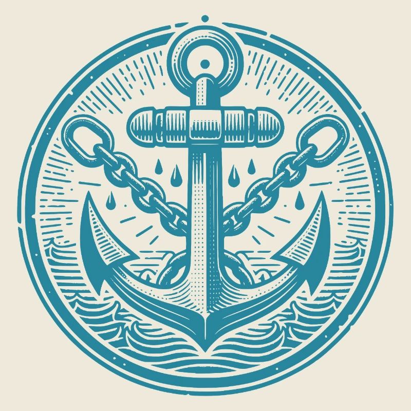 Conception d’ancre de marin pour vêtements