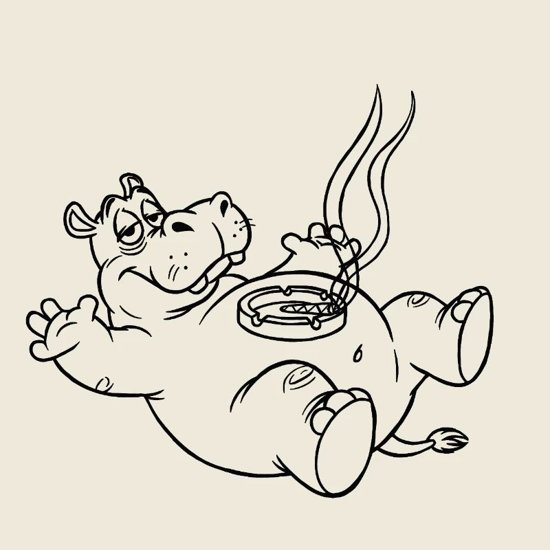 Drôle d’hippopotame
