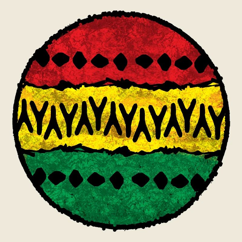 Farbige Afro-Design Baumwolltuch