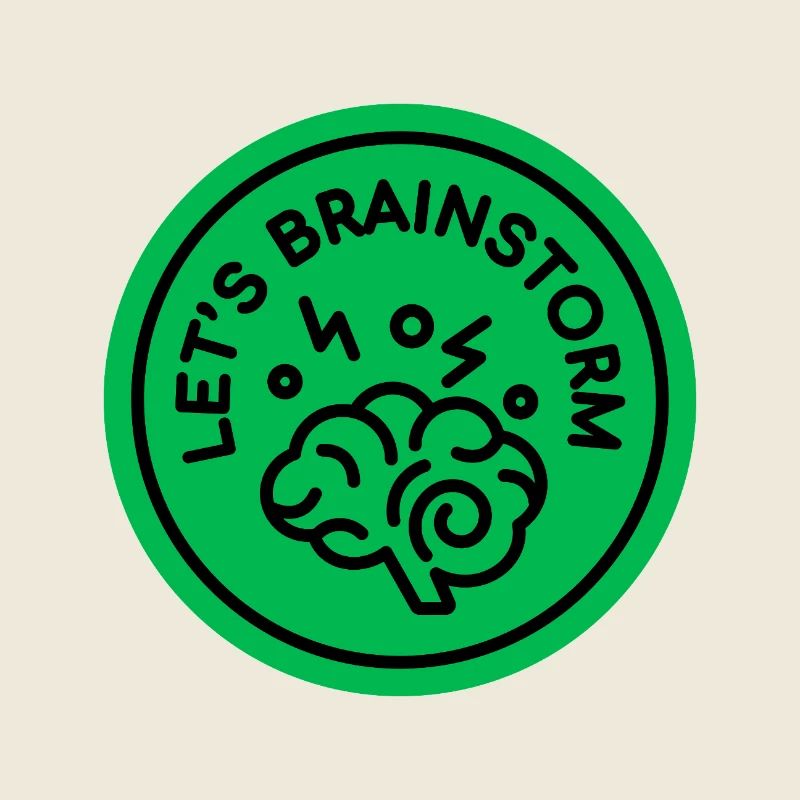 Cerveau créatif avec slogan motivant