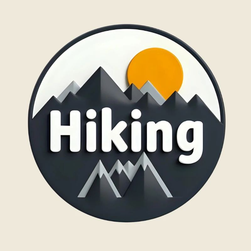 Adventurous mountain hiking design