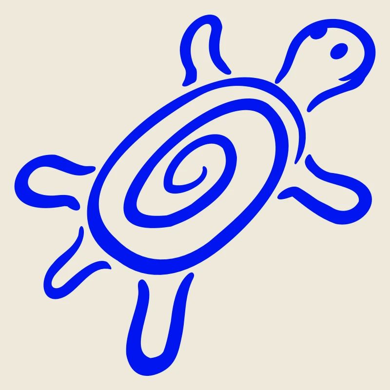 Schildkröte Spirale Schildkrötenpanzer Muster süß