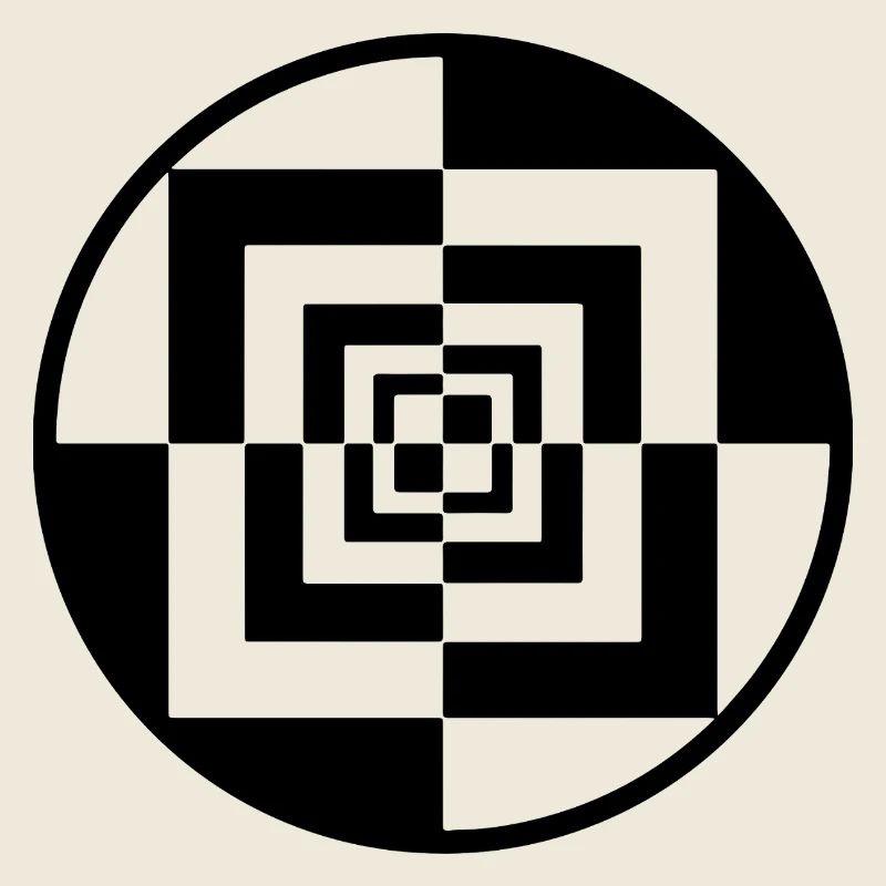 Hypnotic Checkerboard Tunnel