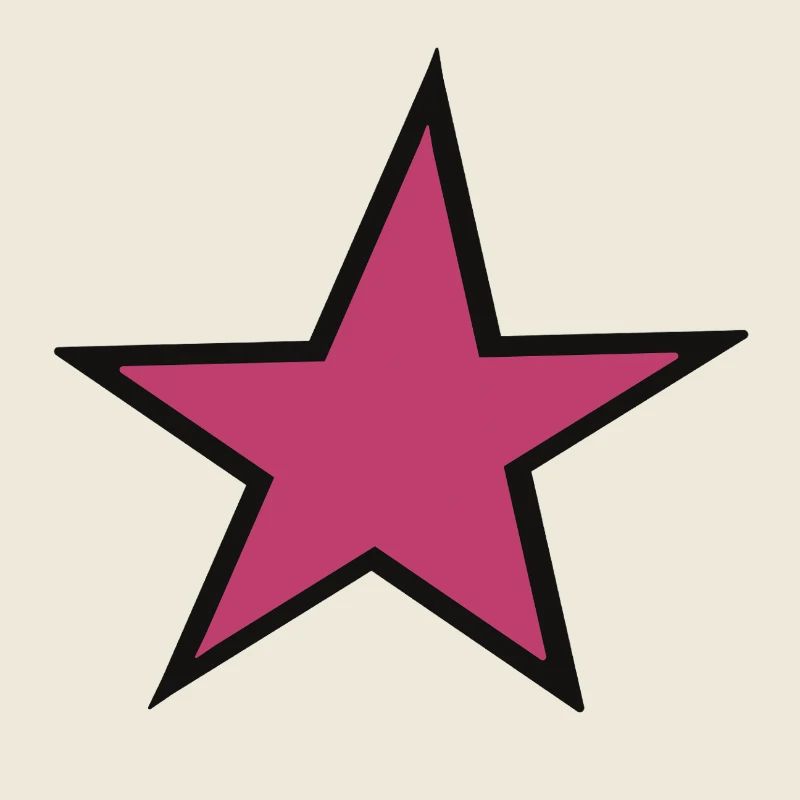 Pink Star Design for Creative Clothing