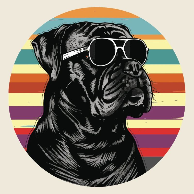 Chien cool avec des lunettes de soleil