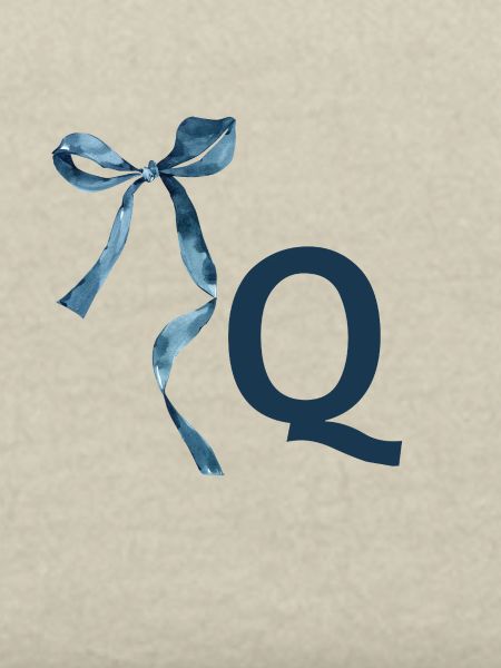 Monogram q Geschenkidee