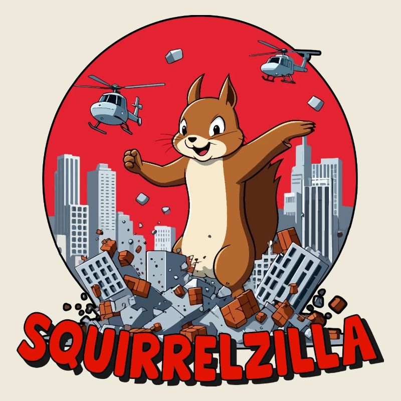 Squirrelzilla: Bustling Urban Destruction
