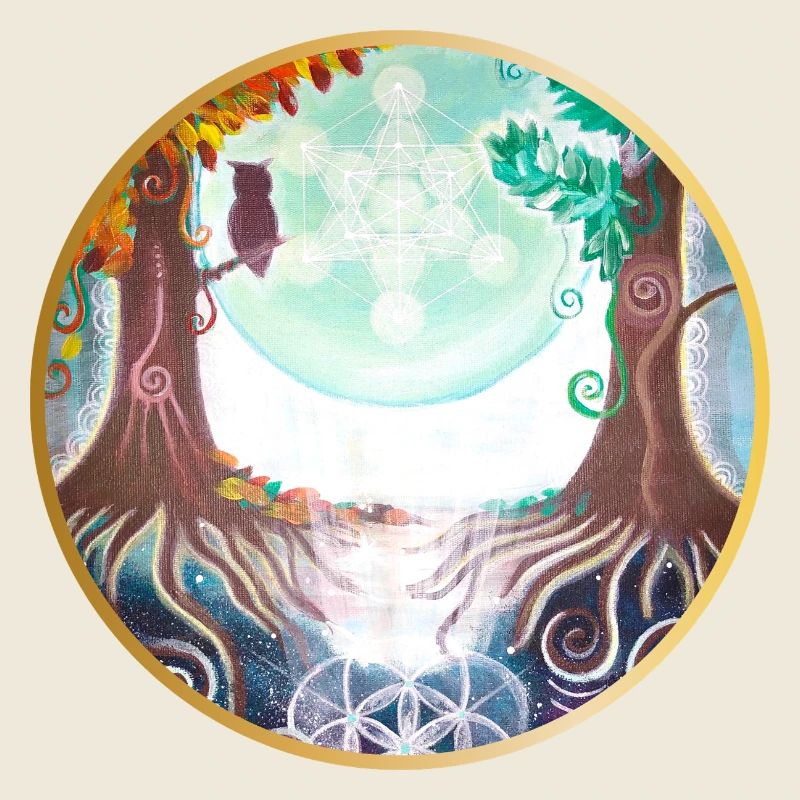 Mystical Nature Connection Illustration