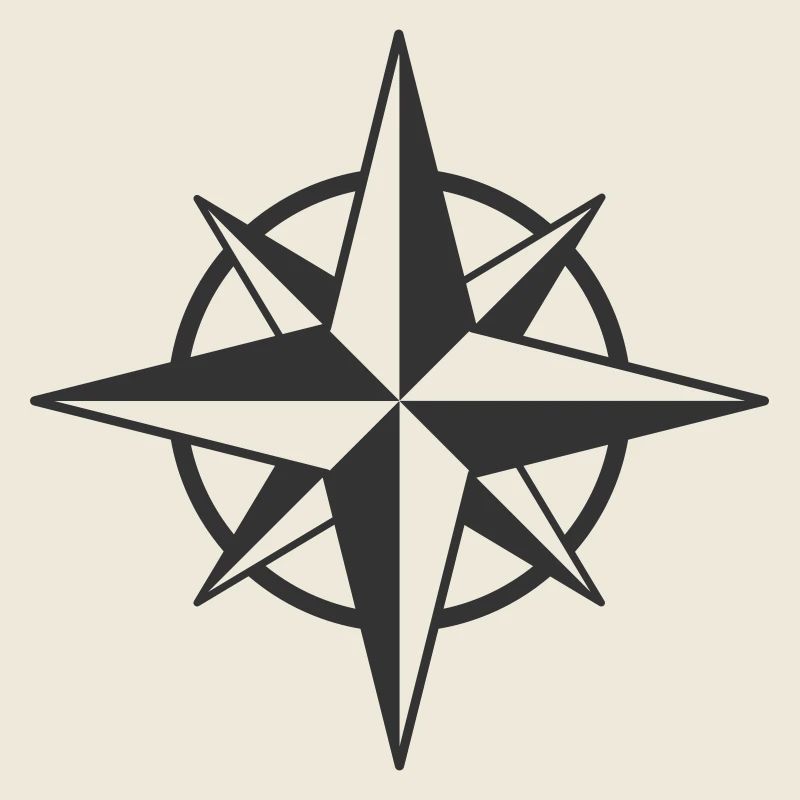 Kompassrose Symbol Design