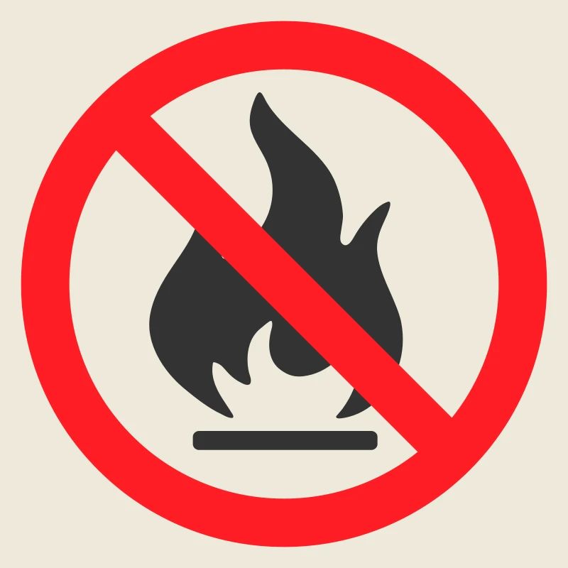 No Fire Safety Sign