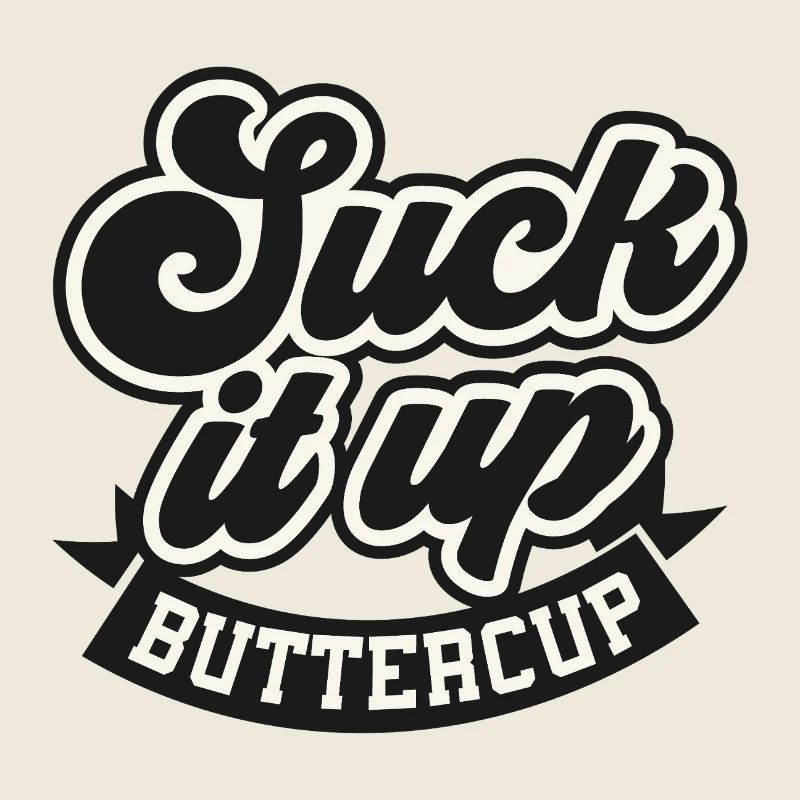 Humorous Text Design with Buttercup