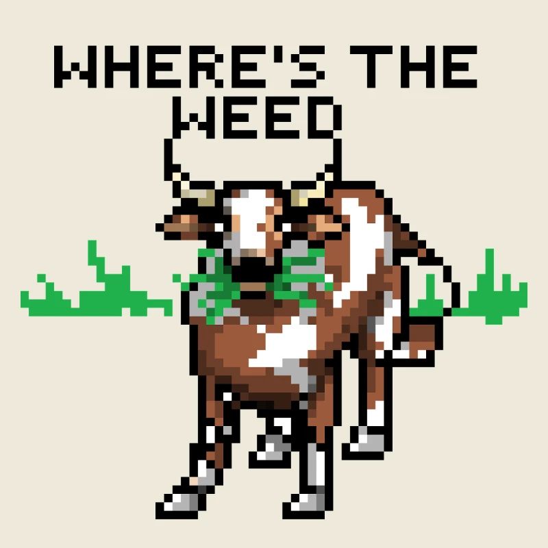 pixelart cow