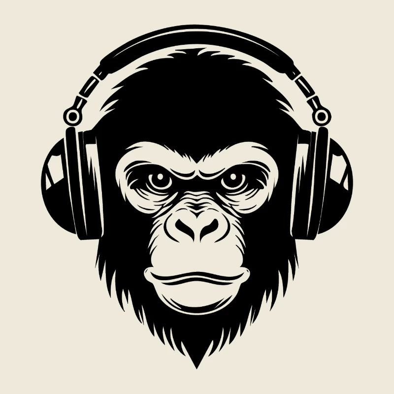 Sketchy Monkey Head Cartoon Vibe Edition Shirt
