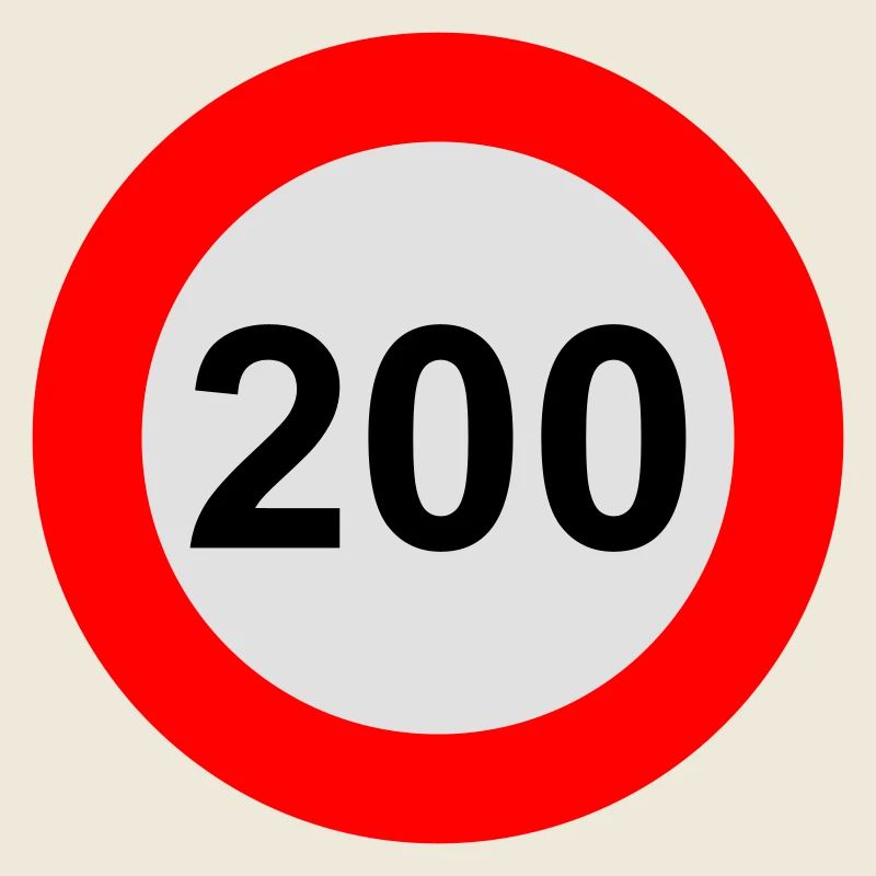 Speed limit 200 km/h