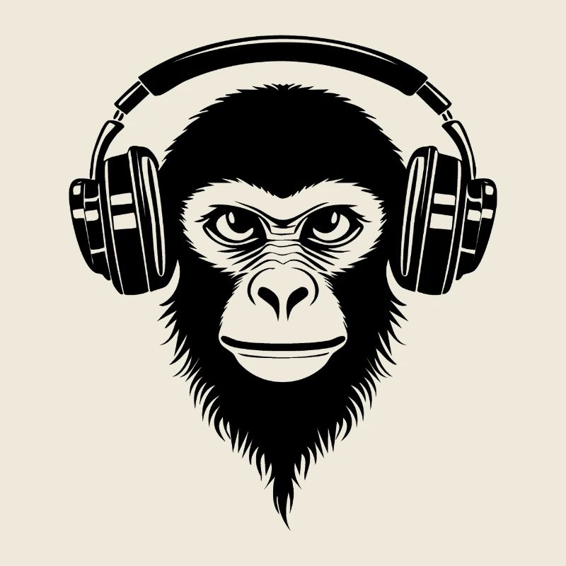 Fierce Monkey Head Stare Beat Edition Shirt