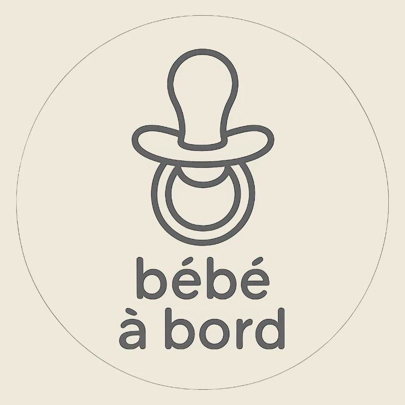 Bébé à bord Pacifier Silhouette