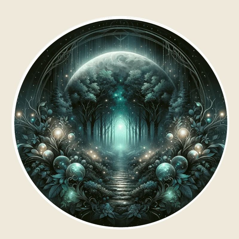 Forêt lunaire circulaire