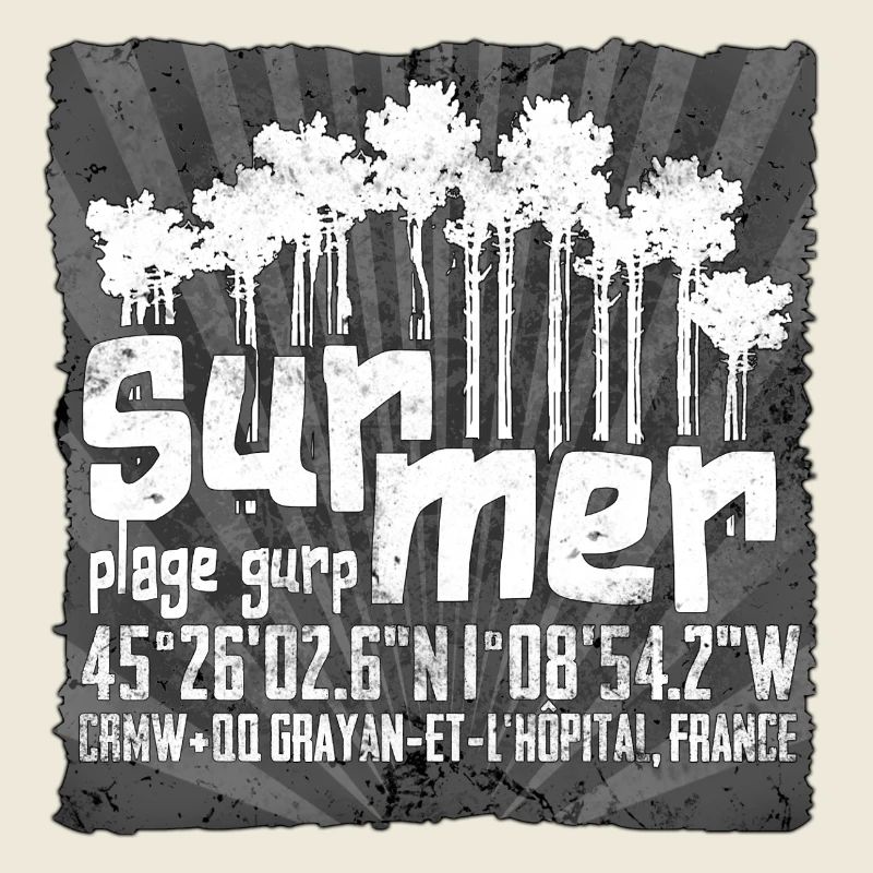 Silhouettes Grunge de la forêt d’été